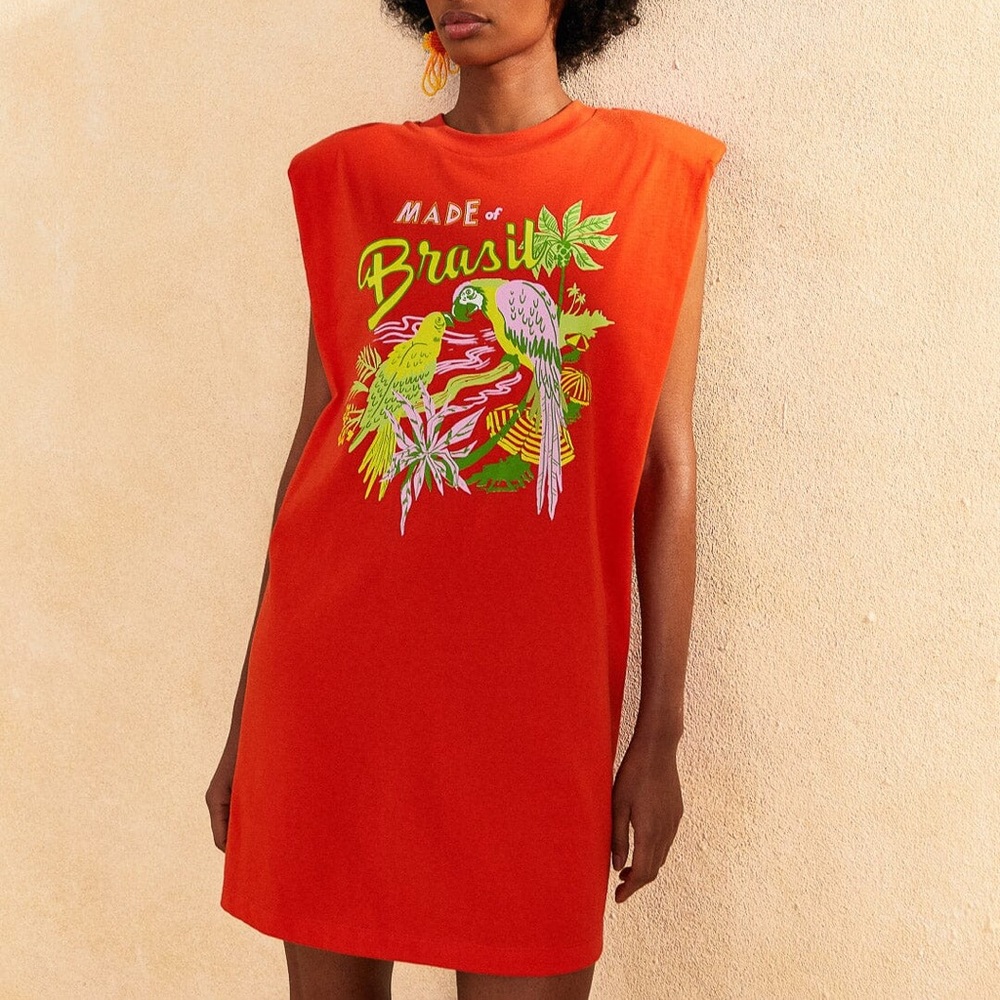 SOLD Farm Rio Made of Brasil shirt dress NWT